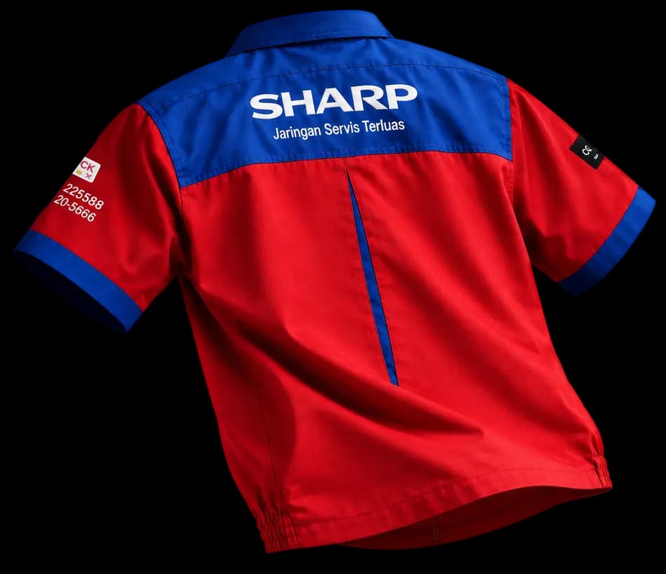 Seragam servis resmi SHARP - Parenca Jaya Mandiri